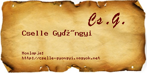 Cselle Gyöngyi névjegykártya